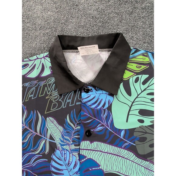 Tampa Bay Rays Shirt Men's XL City Connect Hawaiian Tropical Button Down Devil - Picture 2 of 15